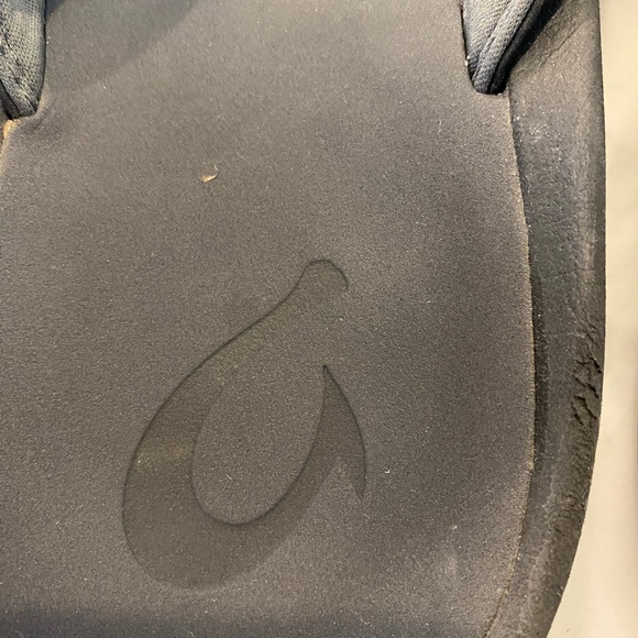 OluKai Dark Charcoal “dark shadow”Leather Thong Sandals, size 10 main image 6